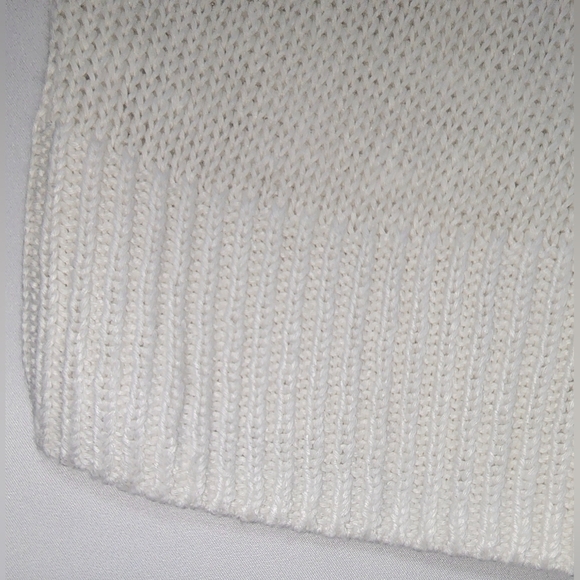 Talbots White Mixed Media Sweater - Picture 7 of 10